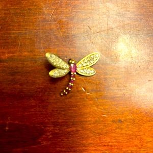 Delicate ruby and diamond pendant